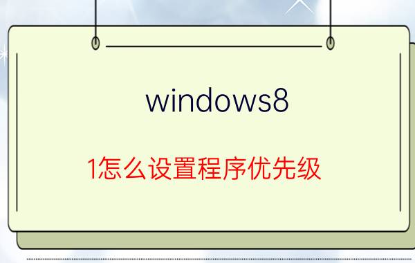 windows8.1怎么设置程序优先级 c语言的表达式优先级比较？